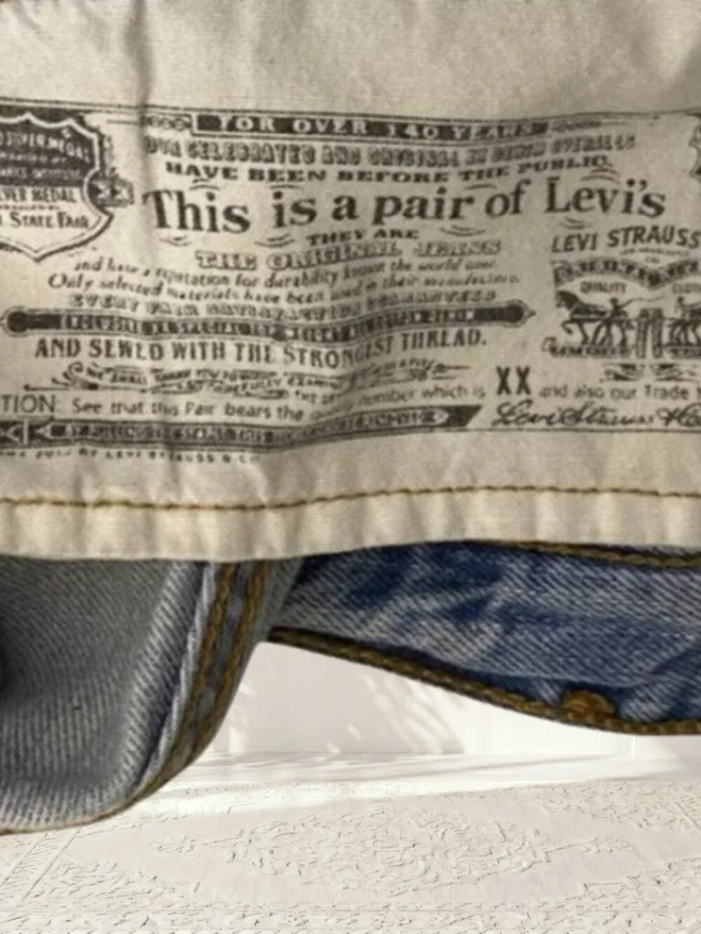 Levi's 501 Cutoff Denim Shorts 30W High Rise Button Fly Raw Hem
